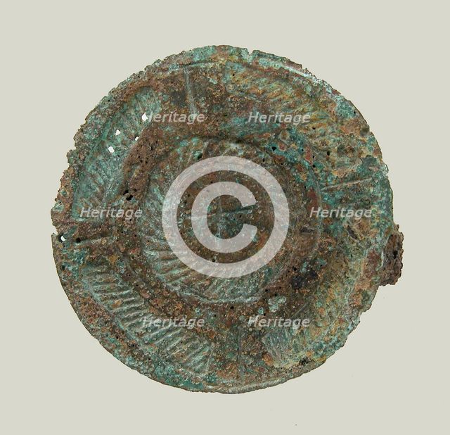 Disk Brooch, Frankish, 7th century. Creator: Unknown.