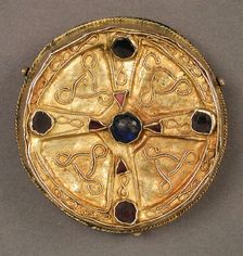 Disk Brooch, Frankish, 7th century. Creator: Unknown