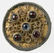 Disk Brooch, Frankish, 7th century. Creator: Unknown