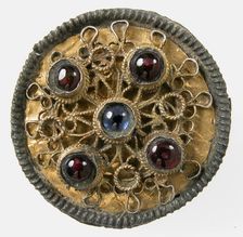 Disk Brooch, Frankish, 7th century. Creator: Unknown