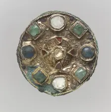 Disk Brooch, Frankish, 7th century. Creator: Unknown