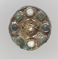 Disk Brooch, Frankish, 7th century. Creator: Unknown