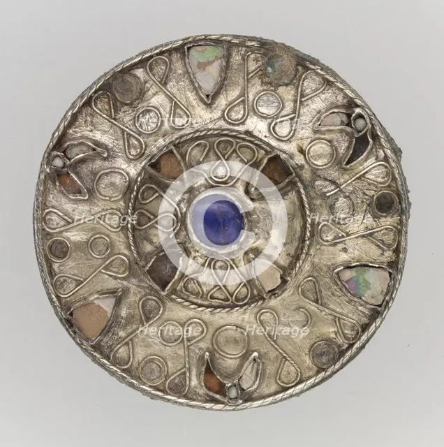 Disk Brooch, Frankish, 7th century. Creator: Unknown.