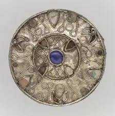 Disk Brooch, Frankish, 7th century. Creator: Unknown