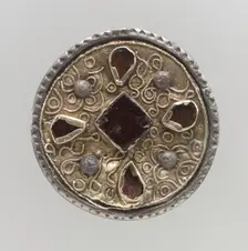 Disk Brooch, Frankish, 7th century. Creator: Unknown