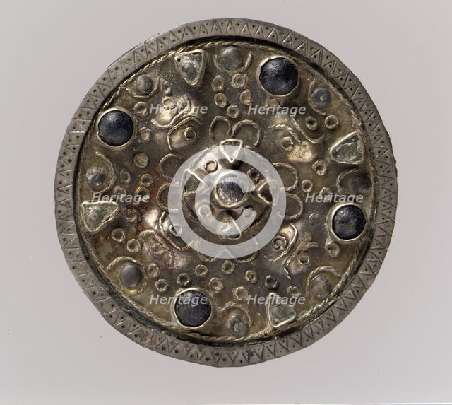 Disk Brooch, Frankish, 7th century. Creator: Unknown.