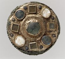 Disk Brooch, Frankish, 7th century. Creator: Unknown