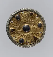 Disk Brooch, Frankish, 7th century. Creator: Unknown