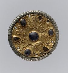 Disk Brooch, Frankish, 7th century. Creator: Unknown