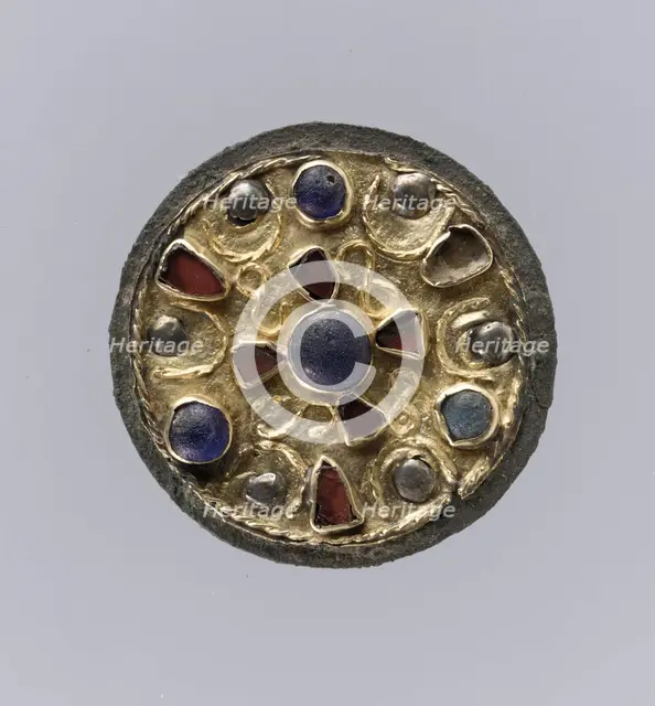 Disk Brooch, Frankish, 7th century. Creator: Unknown.