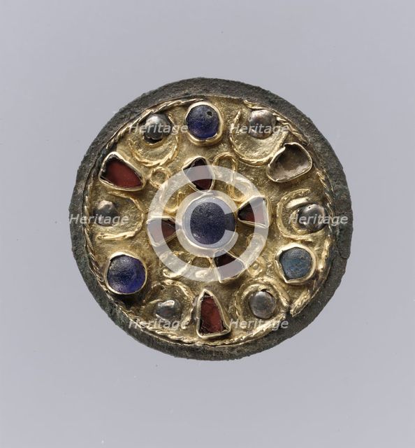 Disk Brooch, Frankish, 7th century. Creator: Unknown.