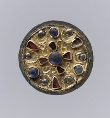 Disk Brooch, Frankish, 7th century. Creator: Unknown