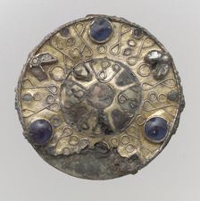 Disk Brooch, Frankish, 7th century. Creator: Unknown