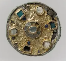 Disk Brooch, Frankish, 7th century (?). Creator: Unknown