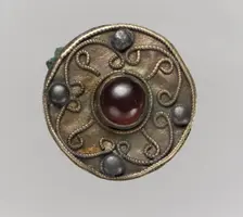 Disk Brooch, Frankish, 7th century. Creator: Unknown