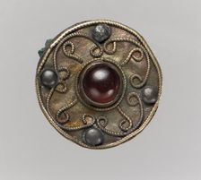 Disk Brooch, Frankish, 7th century. Creator: Unknown