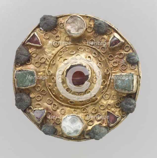 Disk Brooch, Frankish, 7th century. Creator: Unknown.