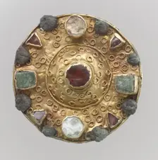 Disk Brooch, Frankish, 7th century. Creator: Unknown