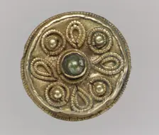 Disk Brooch, Frankish, 7th century. Creator: Unknown