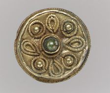 Disk Brooch, Frankish, 7th century. Creator: Unknown