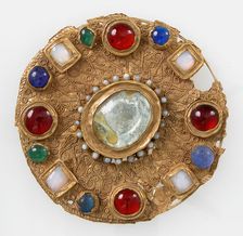 Disk Brooch, Frankish, 7th century or later. Creator: Unknown