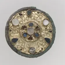 Disk Brooch, Frankish, 600-700. Creator: Unknown