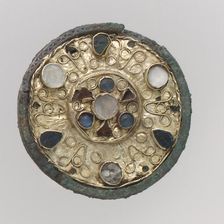 Disk Brooch, Frankish, 600-700. Creator: Unknown