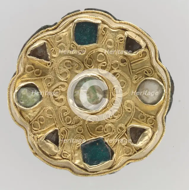 Disk Brooch, Frankish, 650-700. Creator: Unknown.