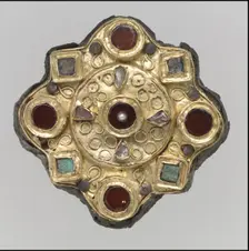 Disk Brooch, Frankish, 650-725. Creator: Unknown