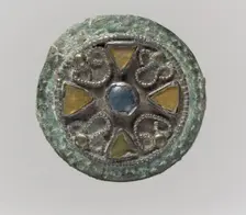 Disk Brooch, Frankish, 6th-7th century. Creator: Unknown