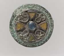 Disk Brooch, Frankish, 6th-7th century. Creator: Unknown