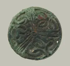 Disk Brooch, Frankish, 6th century. Creator: Unknown