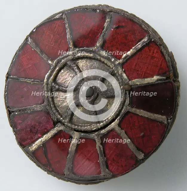Disk Brooch, Frankish, 6th century. Creator: Unknown.