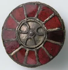 Disk Brooch, Frankish, 6th century. Creator: Unknown