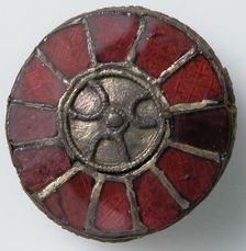 Disk Brooch, Frankish, 6th century. Creator: Unknown