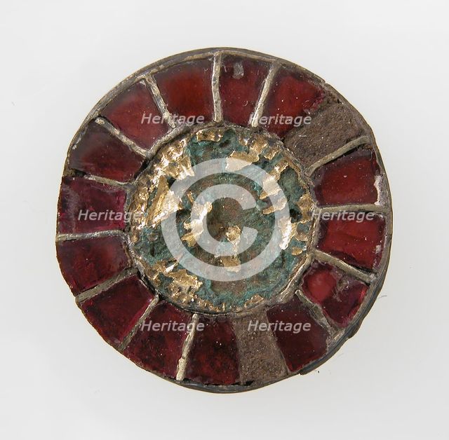 Disk Brooch, Frankish, 6th century. Creator: Unknown.