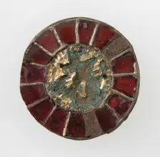 Disk Brooch, Frankish, 6th century. Creator: Unknown