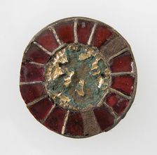 Disk Brooch, Frankish, 6th century. Creator: Unknown
