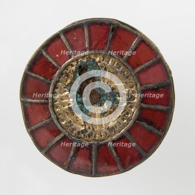 Disk Brooch, Frankish, 6th century. Creator: Unknown.