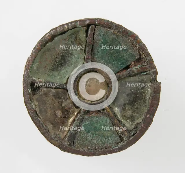 Disk Brooch, Frankish, 6th century. Creator: Unknown.