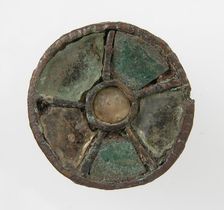 Disk Brooch, Frankish, 6th century. Creator: Unknown