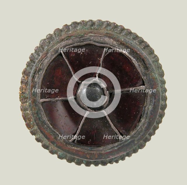 Disk Brooch, Frankish, 6th century. Creator: Unknown.