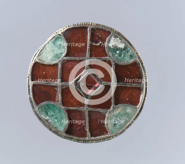 Disk Brooch, Frankish, 6th century. Creator: Unknown.