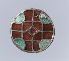 Disk Brooch, Frankish, 6th century. Creator: Unknown
