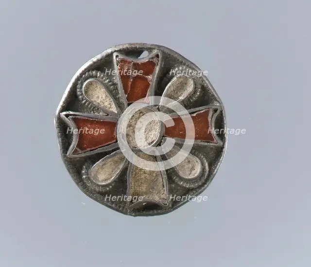 Disk Brooch, Frankish, 6th century. Creator: Unknown.