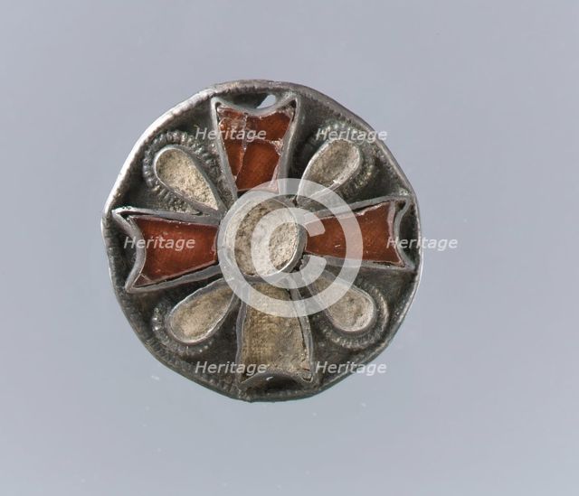 Disk Brooch, Frankish, 6th century. Creator: Unknown.