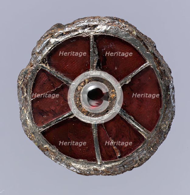 Disk Brooch, Frankish, 6th century. Creator: Unknown.