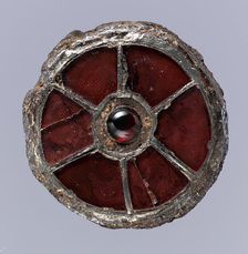 Disk Brooch, Frankish, 6th century. Creator: Unknown