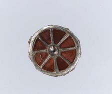Disk Brooch, Frankish, 6th century. Creator: Unknown