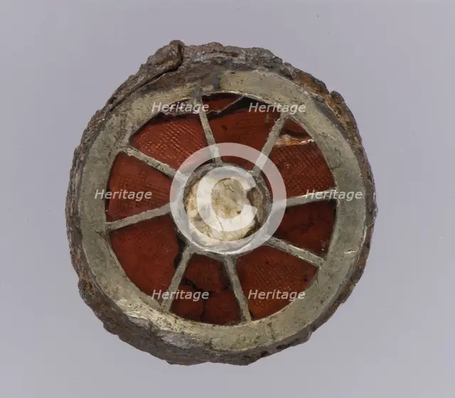 Disk Brooch, Frankish, 6th century. Creator: Unknown.